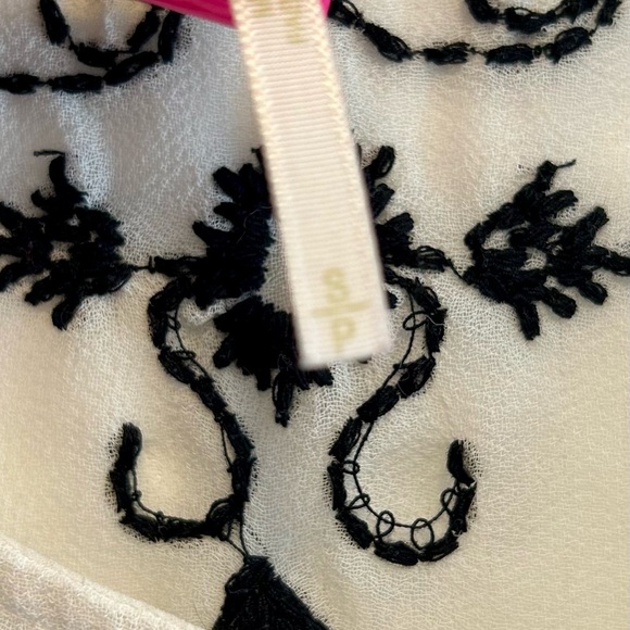 Free People Pennies Sequel White Sheer Peplum Top - Picture 4 of 6